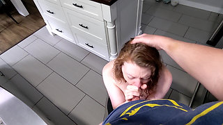 Sex Tape #21 - Kitchen Blowjob During Coffee Time - 6-5-22