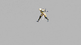 a girl dancing with sword