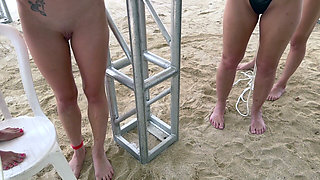 Doubles Bondage Escape Challenge Ama & Rachel Vs Tatiana & Lora