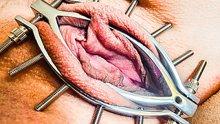He Play with My Big Clit in Adjustable Pussy Clamp:) Make Me Really Nice Feeling