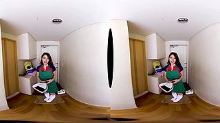 Japanese Explores VR Toilet POV With Sensual Play