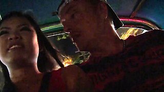 Petite Thai teen bargirl pickup and fuck
