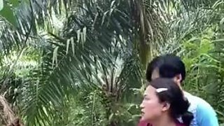 Thai Village Dame Screwing In Her Backyard
