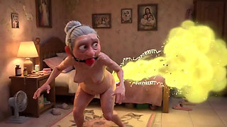 Granny Farting Heavily in Bedroom - Long & Stinky Farts