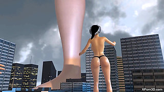 POV Mega Giantess Growth Giant Babe Steps on You