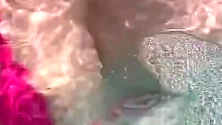 Artemisia Love Sexy and Horny Underwater Showing Her Big Tits in a Super Micro Bikini and You Can See Her Aureolas…