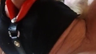 Mouth Gagged Whore Takes Bare Cock Deep Bb BJ Gimp Red Rubber Lips Julie Cunningham