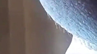 Second View of a MILF Hooded in Nylon, Blindfolded with Duct Tape, Facialized, and Cummed in Mouth