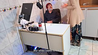 Gabi SweetCouplesStories Boss Commands Employee to Strip and Suck Big Ass