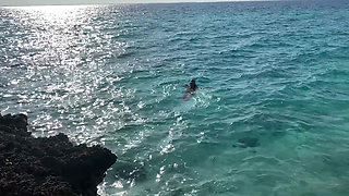Monika Fox Stopped A Tour Bus To Swim Naked In Sea