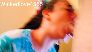 Muddy drool doused Good-sized manmeat blowing