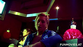 at the swinger club