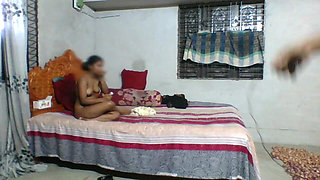 The first girlfriend of life sucked the penis.indian desi