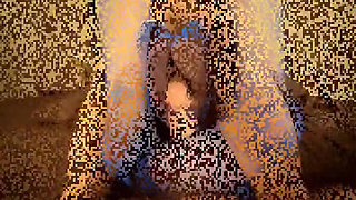 Blue Stocking Heeljob - Footjob