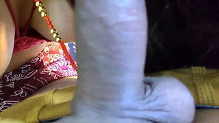 Dirty talking servent fucking her malkin in need