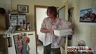 Monster Cock Gang 7.1: Cake Delivery MILF Gets the Ride of Her Life