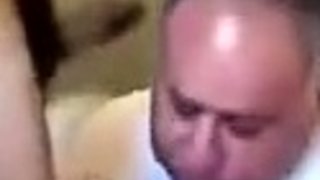 Older Guy Gets Face Fucked by a Younger Man