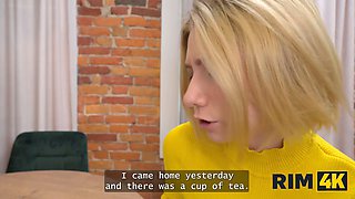 Rim4k. horny duo demonstrating their busty pal what is the greatest sex is
