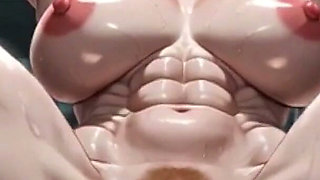 Muscular Woman Gym Bondage - Swollen Pussy Big Clit Extremely Horny