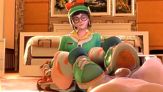 Animated hot ride featuring Viola-3d in some intense rough action