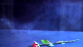 A super sexy brunette massages her big boobs