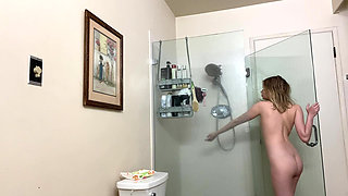 Blonde Gets Soapy & Horny in the Shower