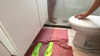 Foot Slave Stepped After Take Shower Ep 2