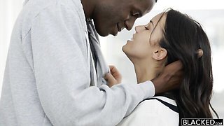 Blacked.Com featuring Mandingo and Megan Rain's cum in mouth scene