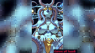 Gol Busty Alien Fantasy Animation