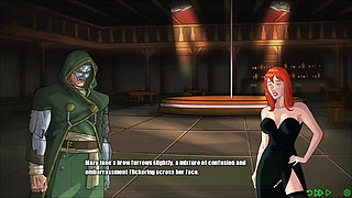 Mary Jane Rubs Her Foot on Doom's Monster Cock in Footjob - Doomination Gameplay