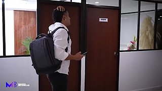 Busty Boss Monique Fuentes Fucks Employee Hard - Office Blowjob & Doggystyle - Big Tits Latina MILF