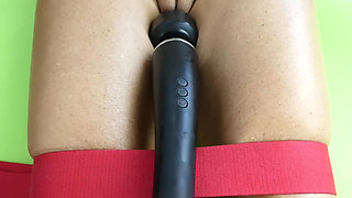 Real Convulsive Squirting Orgasms of a Tied Fitness MILF