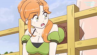 Alex got stuck in the fence on purpose and Steve fucked her! hentai porn anime sex 4K 2026