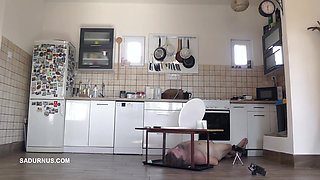 Mistress Douxxx Pees on the Slave's Face