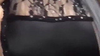 Busty Mature Brunette Fingers Dripping Pussy on Couch