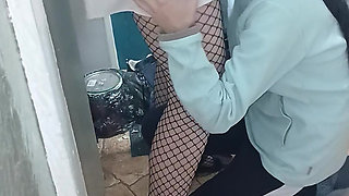 Secret sex between a student girl and a nurse in a medical office