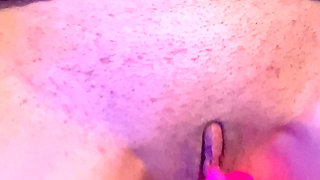 Big Swollen Clit Lick with My Toy Pussy Play