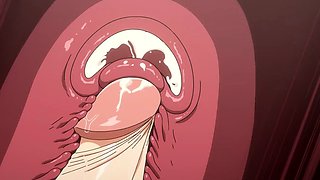 Busty Hentai Wife Cheats in Passionate Bedroom Affair