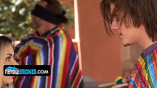 If he's not witnessing his girlfriend today, his hot sister-in-law has to rail his dick