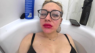 Foot Goddess Gives Instructions in the Bathtub!