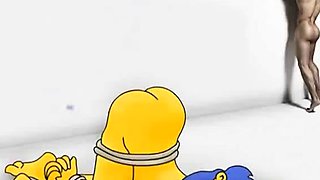 Mature Marge Simpson cheating hentai