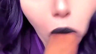 Caught the Fat Goth Nurse Masturbating