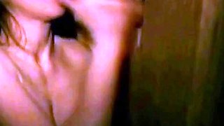 Glory Hole Cock Sucking in an Adult Theater