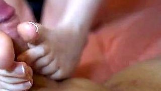 Footjob, Pov Toejob With Huge Cumshoot - Anapolishsecret