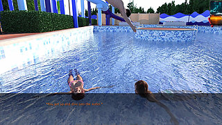 Reunion 18 John, May & Khole's Wet Water Park Threesome Tease - Bikini Slips & Splashes