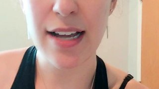 Amateur blondie solo anal masturbation