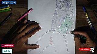 American girlfriend fucked in the fields Indian By Drawing Art
