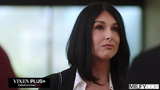 MILFY BBC-Hungry Boss Lady Sienna Rae Gets DPed By Her Apprentices