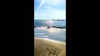 Venecas caught in the middle of the beach having sex - Min