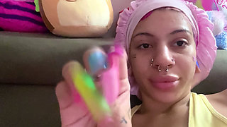 POV Long Nails Acrylic Super Long Asmr Tapping on Teeth Nails Rainbow Long Nail Fetish No Talking Tapping on Your Face Ignore Te